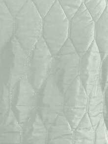 SHEIN LUNE 女士加厚保暖背心外套，冬季服装 - 綠色 - 查看 6