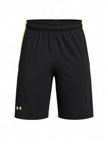 Under Armour UA Men's Sports Shorts Elastic Waist Breathable Soft Summer Gym Daily Black 1376955-002 - Black - View 4