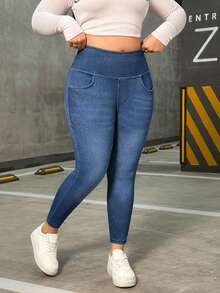 Flexra Jeans skinny casual élastique grande taille, toutes saisons