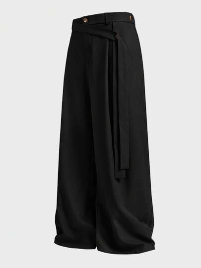 EASEVO Pantalones anchos de corte holgado y casual para hombre de talla grande