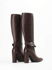 CUCCOO SZL Women Knee-High Boots - Brown - View 8