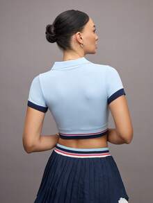 Activina Women's Striped Short Sleeve Golf/Tennis Polo Shirt