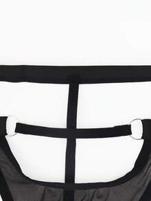 DrisQ Black Sexy Thong Underwear For Men - Black - View 4