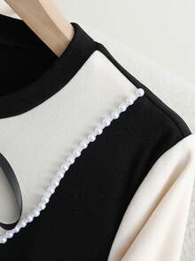 GlowEve 女士秋冬新款红色针织休闲连衣裙，2 合 1 造型 - 彩色 - 查看 4