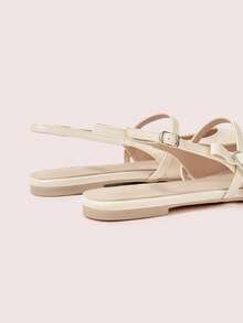 CUCCOO DOLLMOD 杏色 PU 玛丽珍平底鞋，带扣带，时尚可爱，适合女孩，舒适