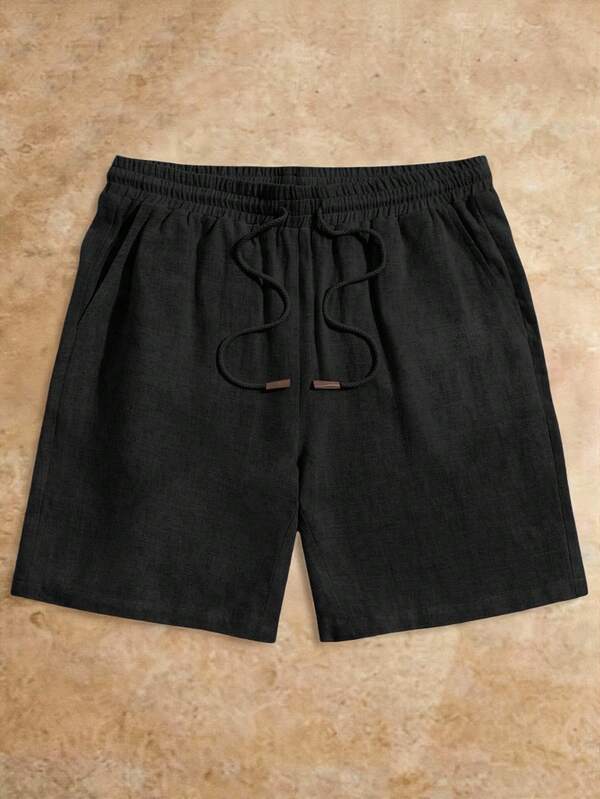 HIMLAND Loose Men's Drawstring Waist Jogger Shorts