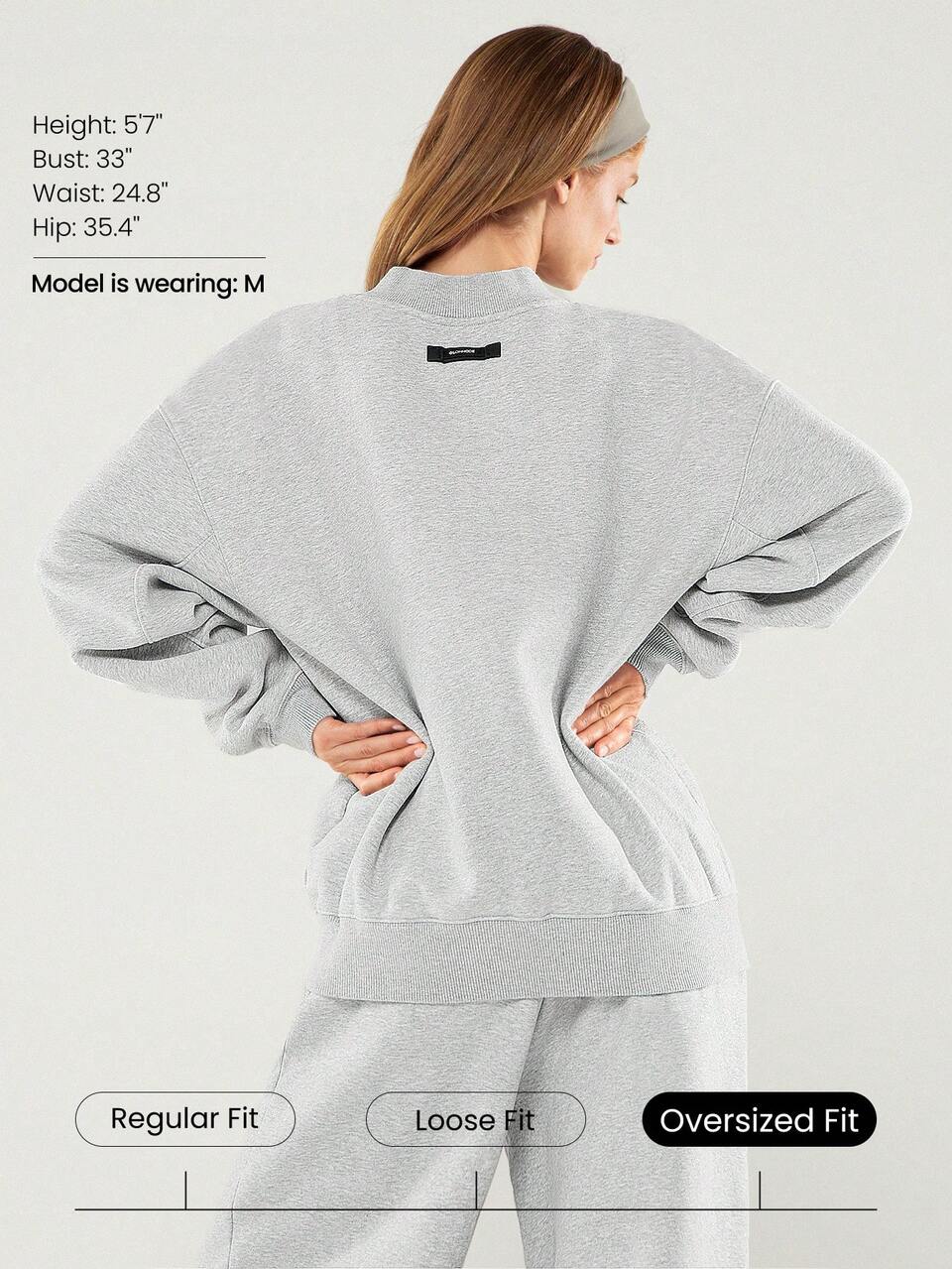 Heavyweight Fleece Cool Camper Plush Soft Warm Oversized Half-Zip Pullover Sweatshirt Autumn Winter Outdoors Daily Casual Wear