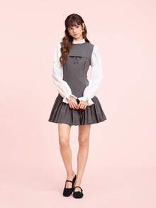 CUCCOO DOLLMOD 女士时尚甜美可爱镂空精致蝴蝶结穆勒平底鞋 - 黑色 - 查看 10