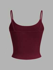 SHEIN EZwear 4pcs Plus Size Women's Solid Color Spaghetti Strap Camisole Tops, Suitable For All Seasons, Summer Camisole, Black, Red, Blue, White - Multicolor - View 10