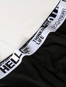 Velminro Herren Buchstaben Bund Lässig Komfortable Boxershorts