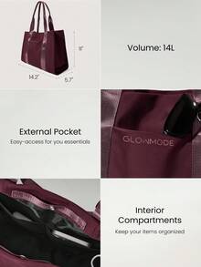 GLOWMODE 14L Ready Or Not Adjustable Strap Crossbody Square Tote Bag Daily Casual Leisure Wear