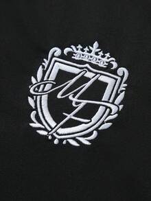 PAVTROS قميص بولو كاجوال مريح وأنيق للرجال مطرز بأكمام قصيرة