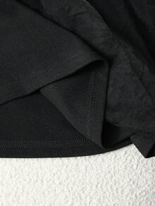 GlowEve 女装秋冬新款二合一圆领长袖针织休闲连衣裙 - 黑色 - 查看 8