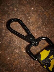 BATMAN X SHEIN 1 Set Of Cartoon Pattern Printed Pet Travel Harness And Leash Set, Multiple Size Options, Adjustable Harness Length, Suitable For Cats, Suitable For Dogs,  Cool, Bat