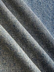 SHEIN PETITE CURVE 大码女式复古蓝色宽松直筒牛仔裤 - 深色水洗藍 - 查看 5