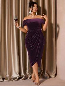 Cravure Vielseitiges, figurformendes und elegantes Kleid für Damen in Große Größen, geeignet für den täglichen Gebrauch, Partys, Zusammenkünfte und Bankette