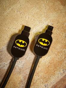 BATMAN X SHEIN Data Cable Protector, Suitable For IPhone Charger, 3-Piece Set Of Mobile Phone Cable Protectors, Charger Protector (Excluding Data Cable)