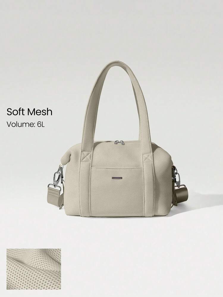 Torba Grab And Glow 6L, miękka i wygodna, z siateczki, z regulowanymi paskami, na ramię, kwadratowa, na siłownię, do studia, na podróż, na wakacje, na co dzień, na co dzień