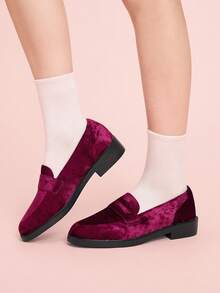 CUCCOO DOLLMOD CUCCOO Women's Fashion Versatile Commuter Flat Shoes - Burgundy - View 4
