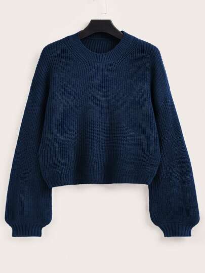 Calvaya 大码女式纯色宽松长袖套头衫，秋冬