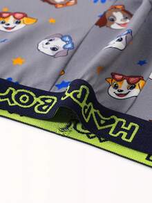 5件套 男童卡通印花舒适时尚平角内裤 - 彩色 - 查看 4