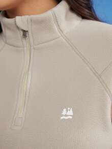 In My Nature 女式保暖拉链羊毛夹克，适合秋冬户外穿着