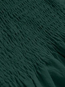 Trelyra Quần yếm spaghetti màu trơn thường ngày cho kỳ nghỉ hè - xanh quân đội - Xem 3