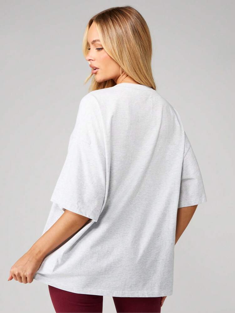 Missguided x Playboy California Graphic Oversized T-Shirt With Logo Design Short Sleeve Casual Cotton Tee