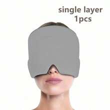 1pc Cooling Gel Ice Pack Head Cap, Cold/Hot Therapy Headache Relief, Relaxing Sleep Eye Mask, Gel Ice Pack Headache Relief Cap, Migraine Cooling Cold/Hot Compress Head Wrap - Multicolor - View 13