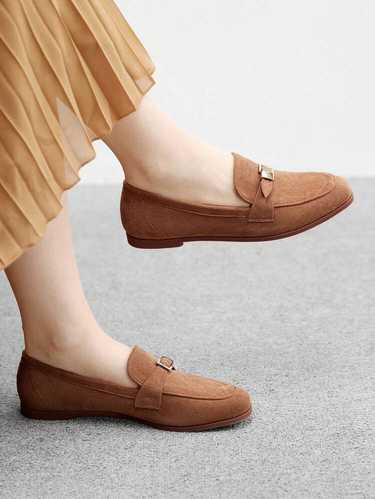 CUCCOO BIZCHIC Women's Solid Color Casual Soft Comfortable Versatile Flat Shoes