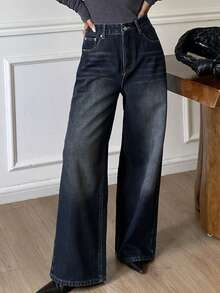 DAZY Women's Casual Thermal Lined Denim Jeans, Fashion & Versatile, Suitable For Autumn & Winter - Blue - View 4