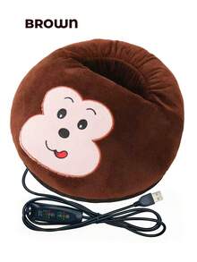 Teckwe 暖脚器，柔软毛绒材质电热脚垫，办公室足部及身体暖垫，卧室冬季保暖鞋垫，桌下加热垫，万圣节派对礼物，圣诞节礼物，暖手宝，男士礼物，圣诞袜填充物，可充电暖手宝