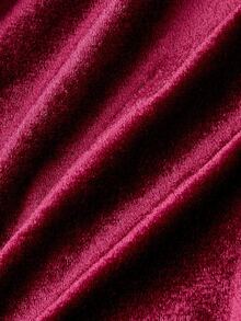 SHEIN MOD 女士时尚酒红色不对称下摆半身裙 - 酒紅色 - 查看 5