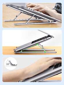 Teckwe 18英寸筆記本電腦支架，鋁合金可折疊散熱升降式便攜式桌面平板電話支架