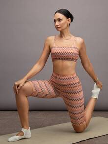 Activina 波西米亚印花女士运动文胸 - 彩色 - 查看 7