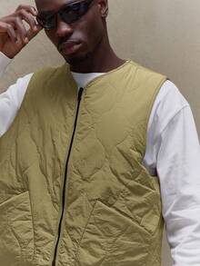 Musero 男士双面轻薄加厚拉链背心冬季外套春夏季节日度假