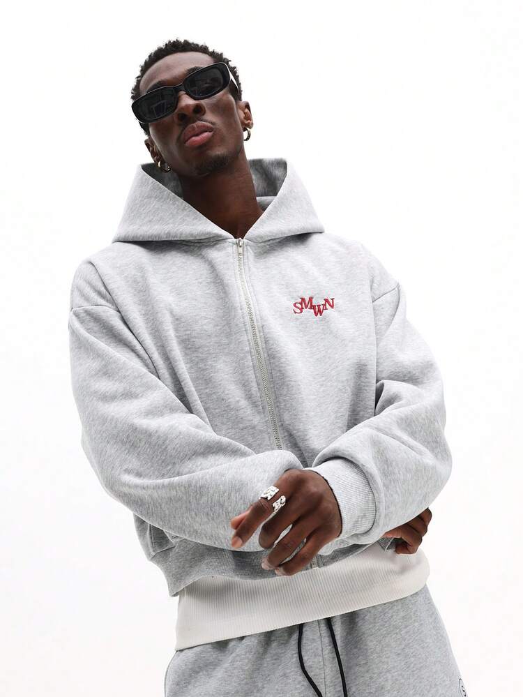 Zip Up Hoodie With Drawstring
