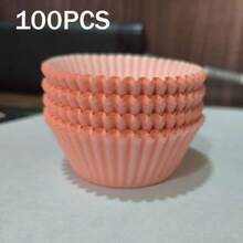 Pink Baking Cups, 100/200/500 Pieces Paper Cupcake Liners Wrappers Nonstick Muffin Molds Baking Cup Holders For Party, Wedding, Birthday, Christmas - Pink - View 10