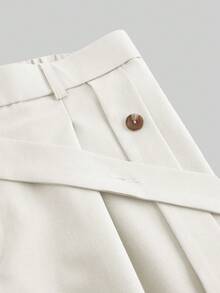 EASEVO Plus Size Men's Casual Loose Fit Wide Leg Pants - Beige - View 3