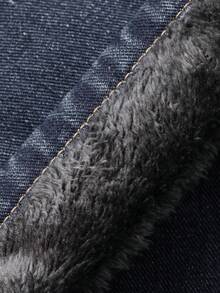 DAZY Women's Casual Thermal Lined Denim Jeans, Fashion & Versatile, Suitable For Autumn & Winter - Blue - View 9