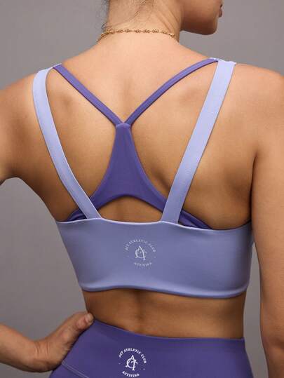 Activina Sujetador deportivo cómodo con bloques de color para mujer