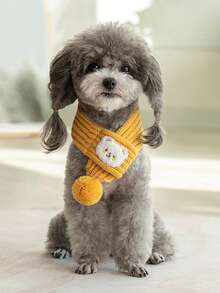 PETSIN 1 件圣诞宠物加厚保暖宠物围巾秋冬宠物保暖围巾