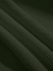 Franclia Women's Fashionable Elegant Versatile Long Sleeve Pullover Knit Dress, Unique & Exquisite, Suitable For Spring & Autumn - Dark Green - View 5