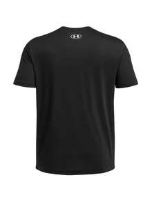 Under Armour Logo Men's Short Sleeve Black - Black/White - View 2