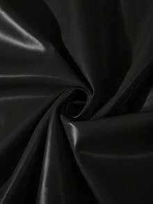 GlowEve Women's Fashionable Versatile Solid Color Skirt - Black - View 4