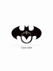 BATMAN X SHEIN Acrylic Ring Mobile Phone Holder, Desktop Support Bracket Clip Ring Clasp, Strong Adhesive Multi-Functional Ring