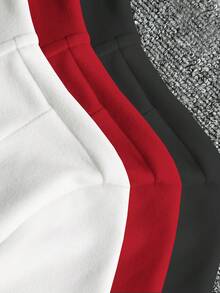 Glimmora Áo khoác nhung mỏng có khóa kéo cho nữ, Áo khoác thể thao phong cách đường phố thường ngày, Tay dài ôm vừa vặn, Màu trắng, Đen, Đỏ, Mùa thu - Nhiều màu - Xem 5