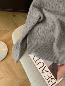 Airaco 女士休闲纯色毛衣，秋冬