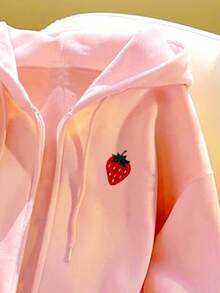 Resyla Women's Casual Sweet & Cute Embroidered Logo Sweatshirt Perfect For Fall & Winter Warm Long-Sleeve Top