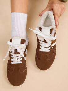 CUCCOO EASI 女士圆头休闲百搭运动鞋 - 棕色 - 查看 3